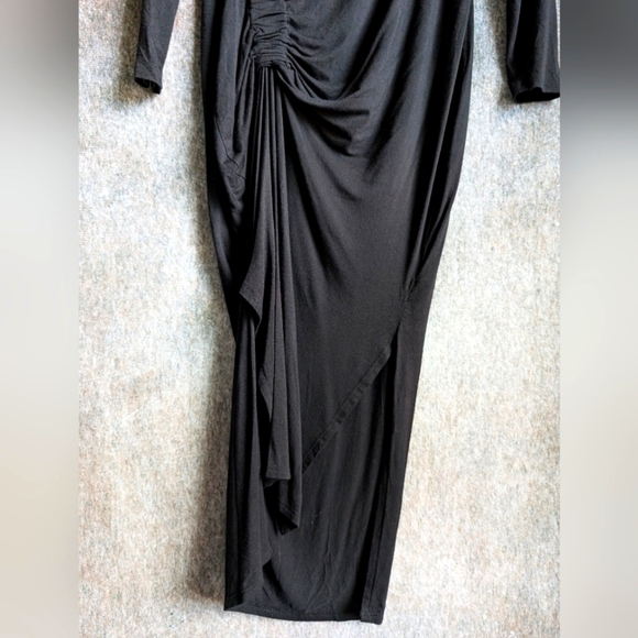 Black Ruched Dress XS - Picture 3 of 4